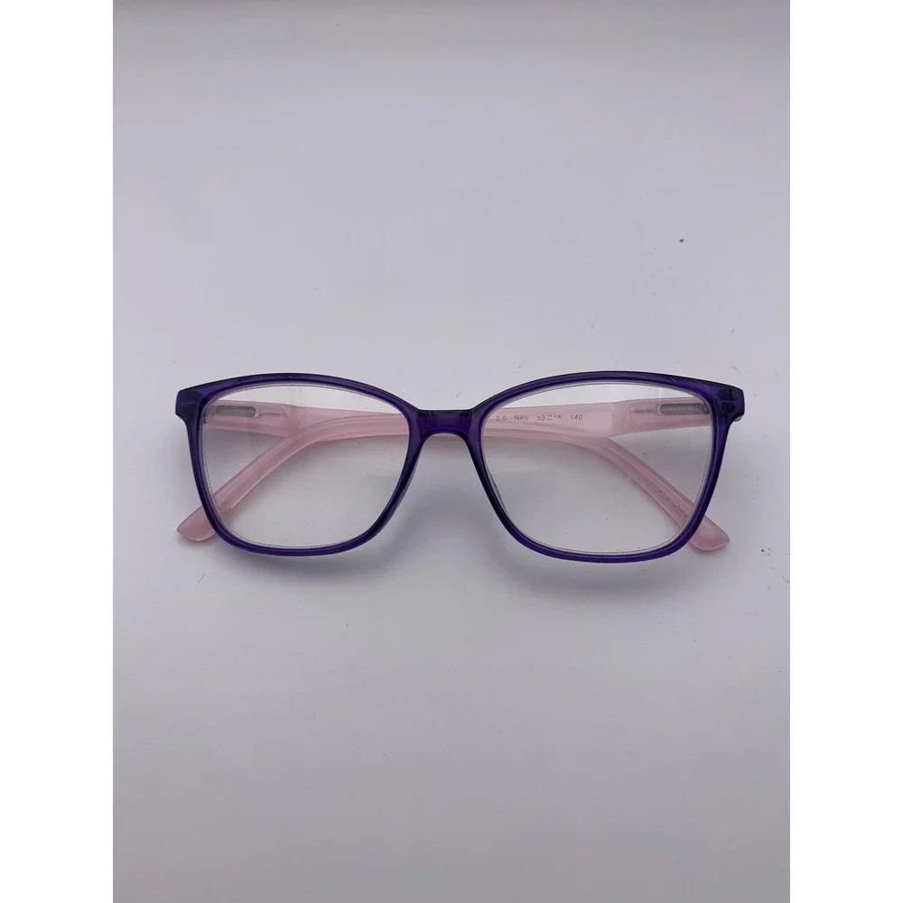 Lulu Guinness LR83 2.0 NAV 53-16-140 Pink Purple Cat Eye Full Rim Frame Only